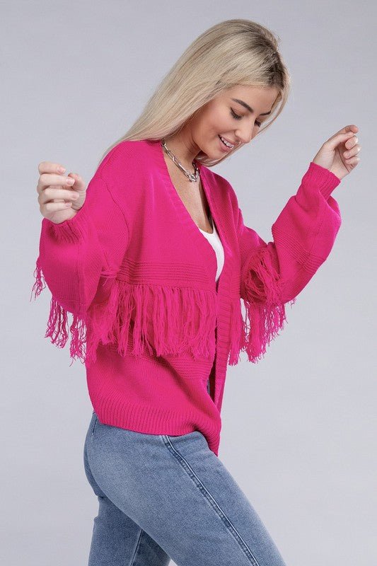 Tassel Open Cardigan - Robbi & Angel