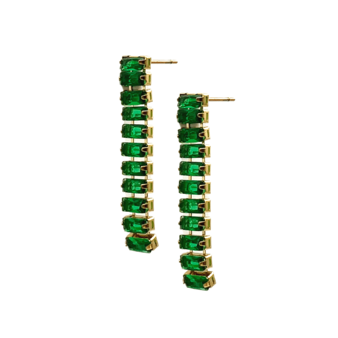 Alessia Emerald CZ Drop Earring - Robbi & Angel