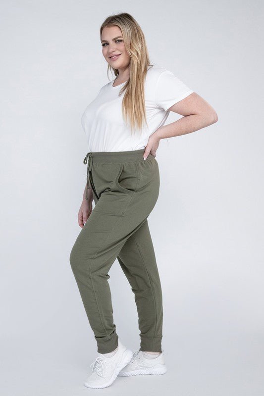 Plus-Size Jogger Pants - Robbi & Angel