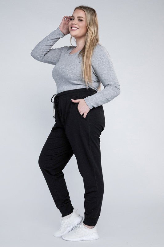 Plus-Size Jogger Pants - Robbi & Angel