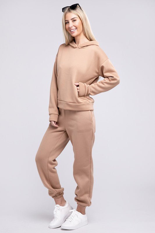 Drop Shoulder Hoodie & Pants - Robbi & Angel