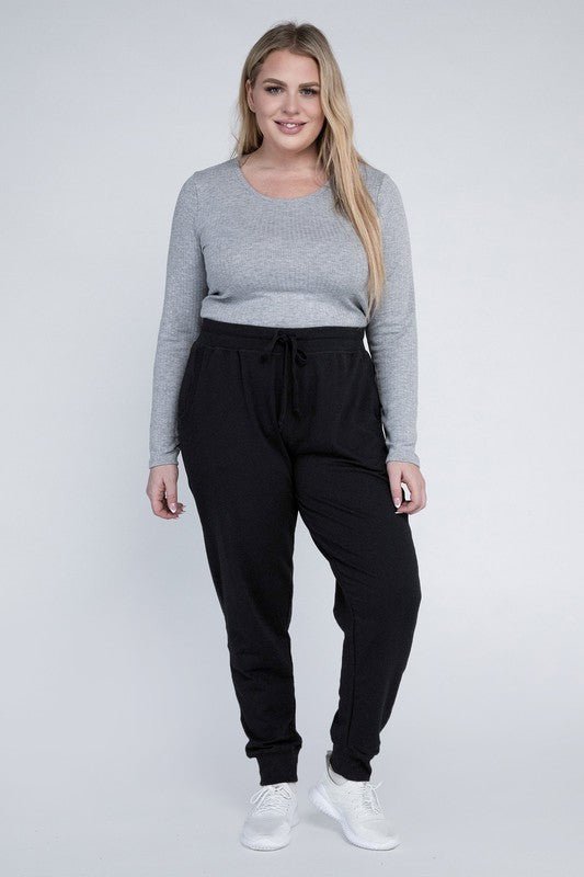 Plus-Size Jogger Pants - Robbi & Angel