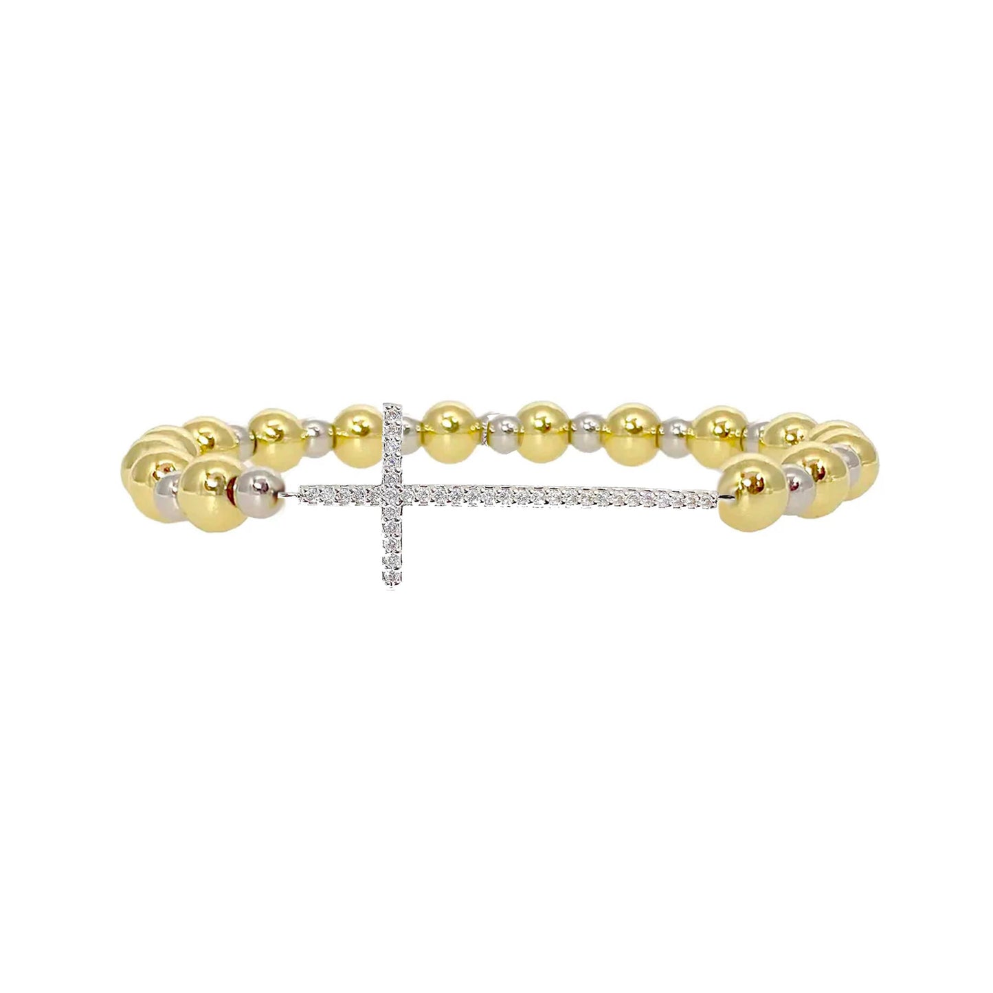 Lisa's Favorite Diamond Cross Bracelet - Robbi & Angel